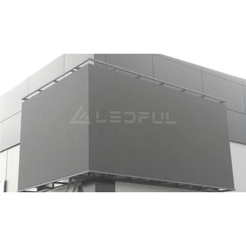 super thin and light outdoor front service P6-10 LED display for commercial advertising