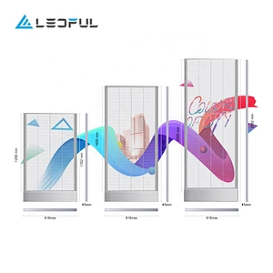 High transparent poster window LED display
