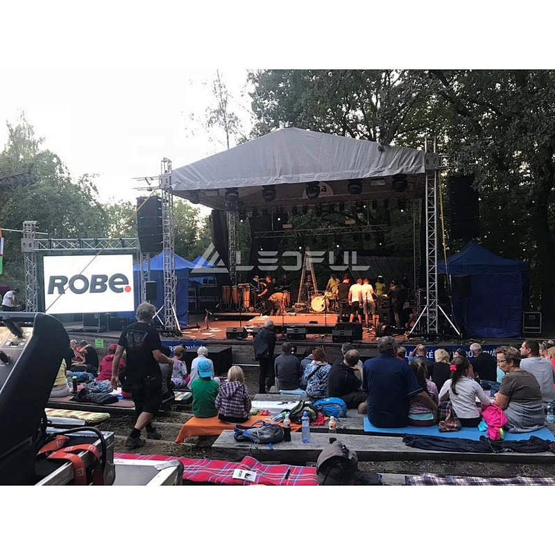 China nationstar p3.91 super slim 500*500mm outdoor stage rental LED display