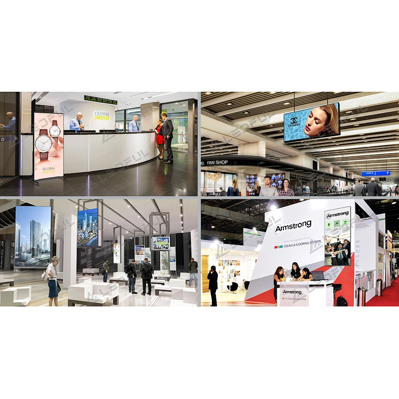 High definition super slim removable P2.5 poster LED display screen for wedding