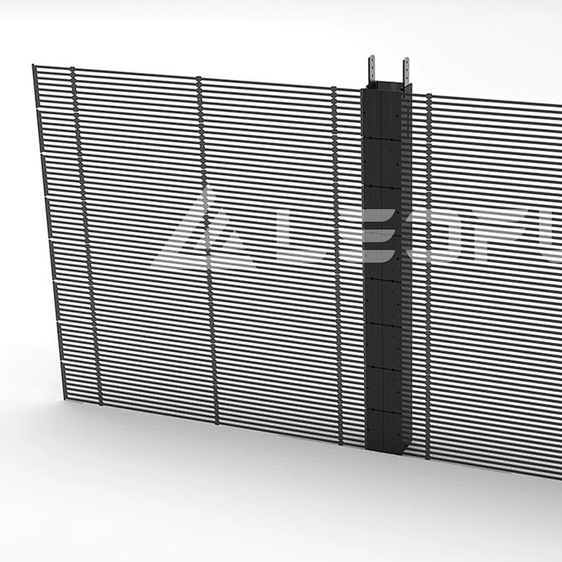 Indoor P7.8 transparent glass led display for advertising