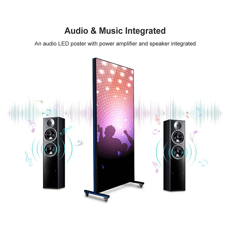 Indoor outdoor commercial LED advertising smart  display digital billboard mirror movie poster display screen panel P2 P2.5 P3