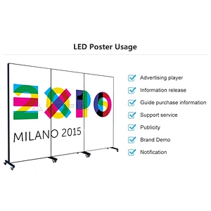 Indoor outdoor commercial LED advertising smart  display digital billboard mirror movie poster display screen panel P2 P2.5 P3