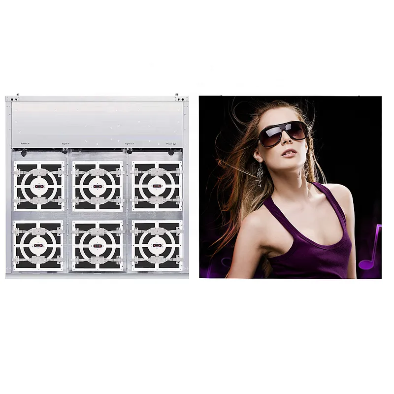 Shenzhen super thin P6-10 easy installation outdoor front service LED  tv screen