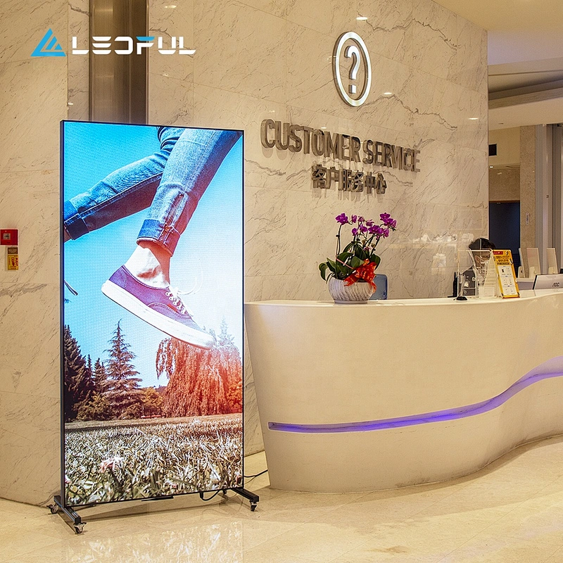 High Brightness Street 80 Inch Indoor and Outdoor LED Poster Screen