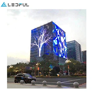 Small Pitch P3.9 Glass Indoor Transparent led glass screen display