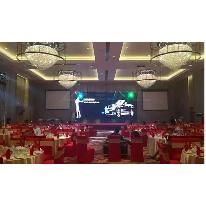 P4.8mm die aluminum cabinet curved rental LED video wall