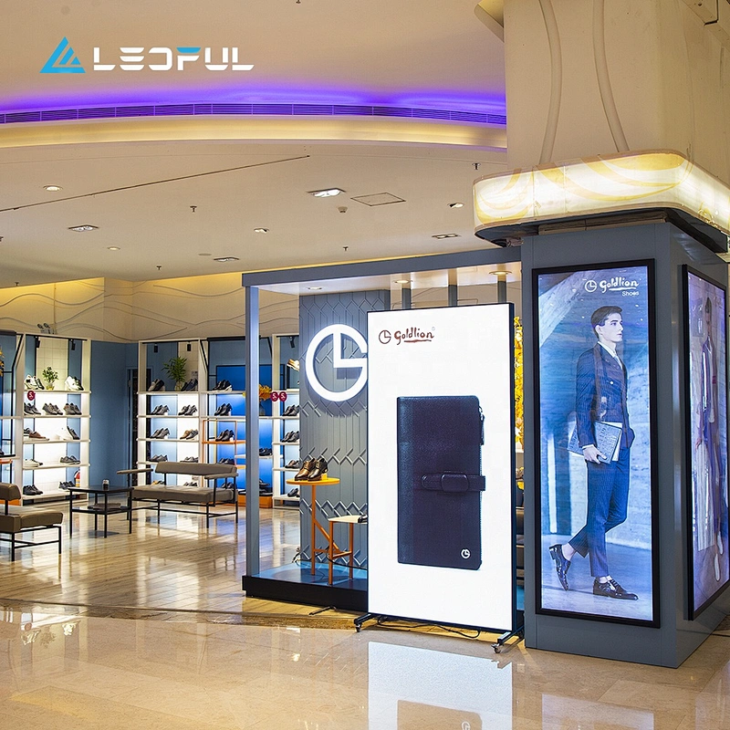Plug and play Phone/Pad/Laptop/cloud control  LED Media Poster screen with CE