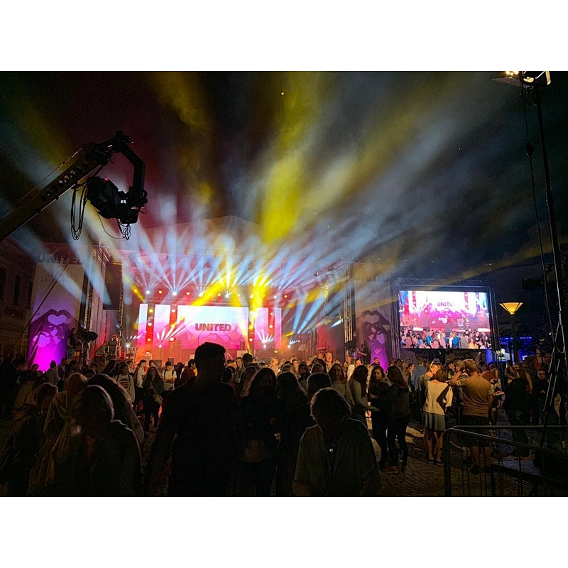 full color p3.91 super slim outdoor stage rental LED display  Panel