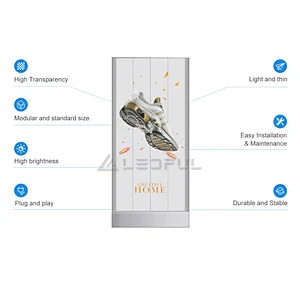 High brightness Transparent Poster Window LED Display