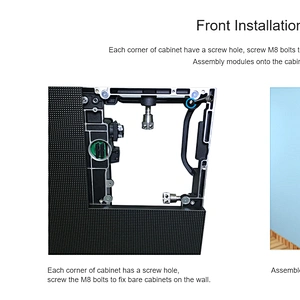 remote control P2.4  fullcolor flexible LED video wall display