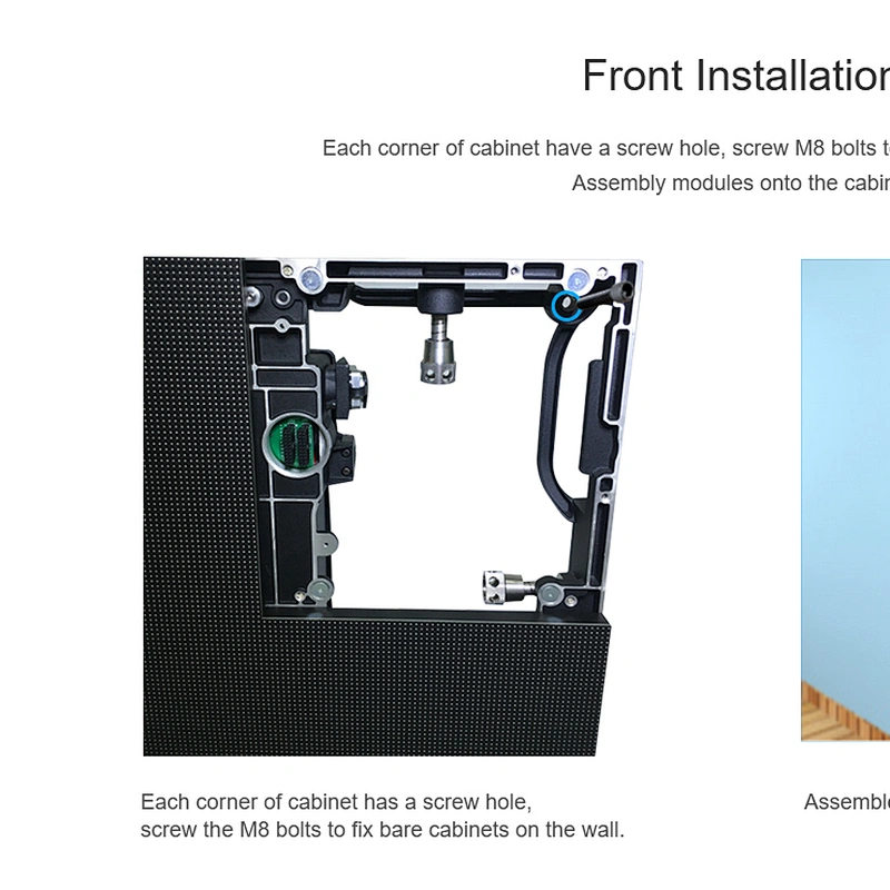 remote control P2.4  fullcolor flexible LED video wall display