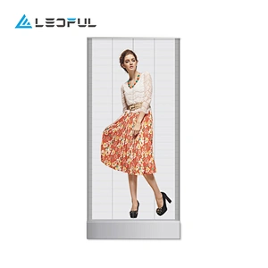 P3.91 durable and stable transparent glass curtain wall LED display