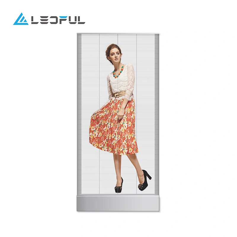 P3.91 durable and stable transparent glass curtain wall LED display