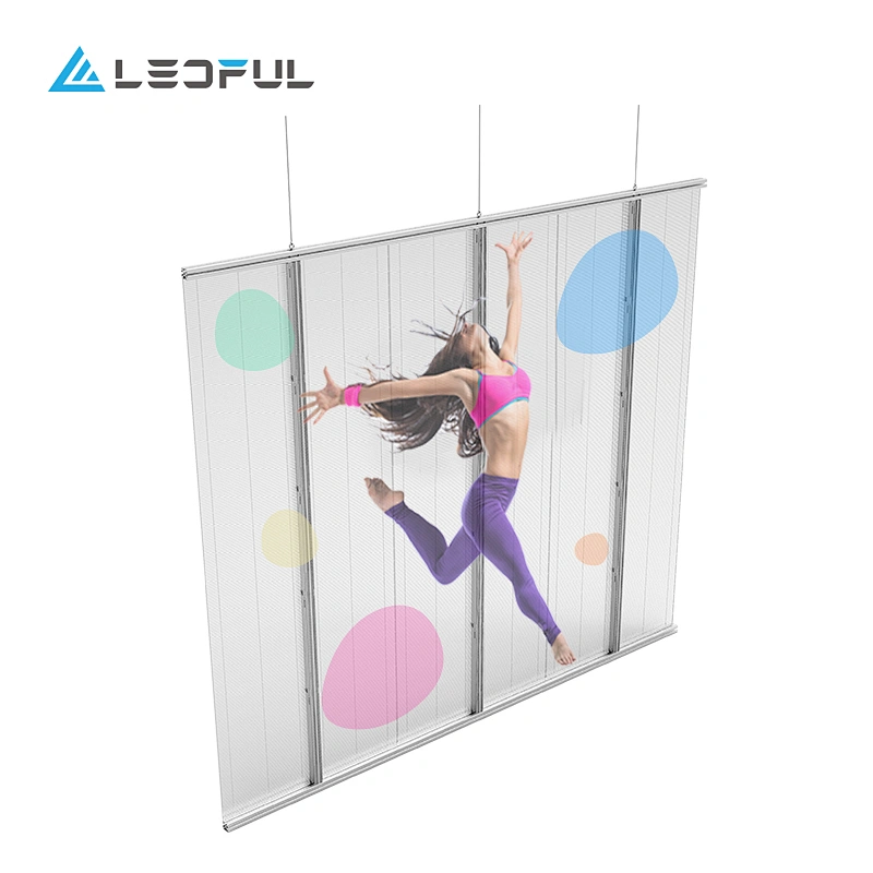 transparent curtain mesh  pakistan advertising led display screen transparent