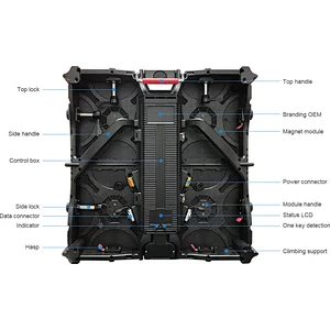Rental Portable SMD Outdoor P3.9 500*500mm LED Display Panels