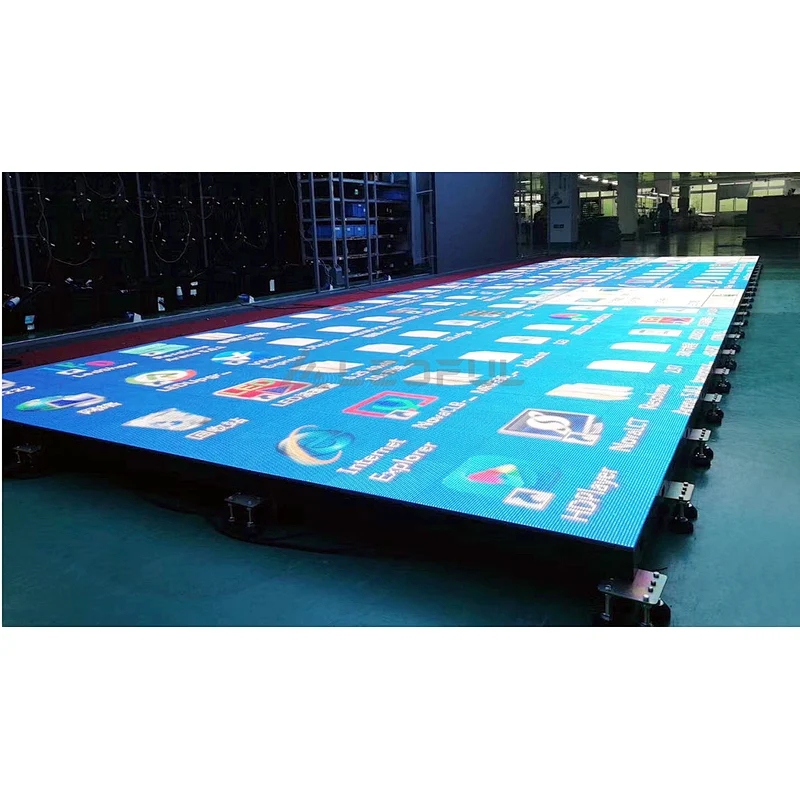 Outdoor P3.9 flexible led display dance floor for sale