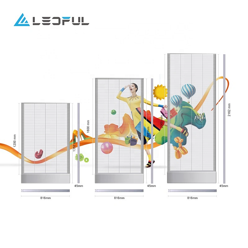 Electronic Media LED Transparent Window LED Poster Display