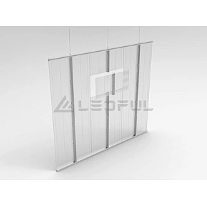 Factory wholesale cheap indoor P3.9 transparent led display film
