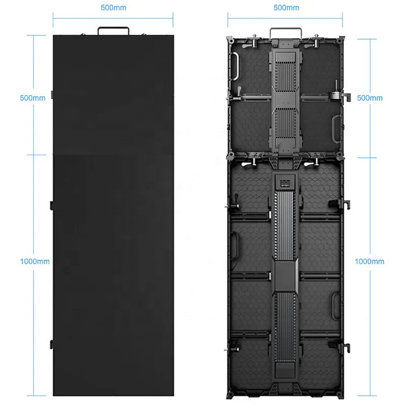 500*1000mm  outdoor rental wide viewing angle LED display  panels LED video TV