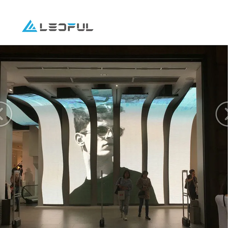 Indoor P3 high resolution commercial flexible led screen