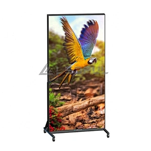 Outdoor and indoor portable LED poster display for advertising