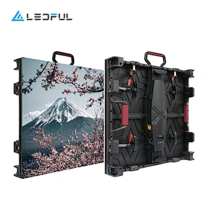 The 3d rental  high quality advertising full color wall panel concert stage background die casting P4 outdoor rental p6 digital