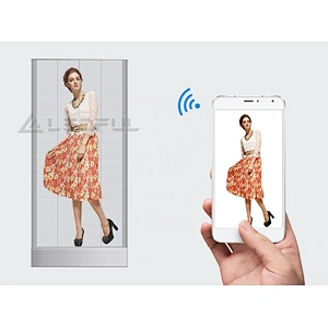 Transparent LED Display Mirror Poster for Shopping Store