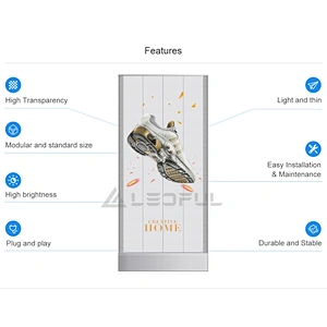 P2.95 mm Indoor Advertising LED Transparent Mesh Displays