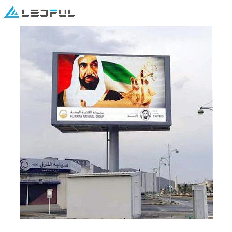 High Brightness Fullcolor waterproof P10 outdoor RGB  scrolling triangle led display cabinet video wall with CE
