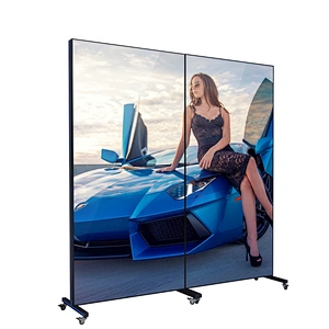 Factory Moveable Indoor P1.8 P2 P2.5 Various Size High Brightness Digital LED Advertising  Stand Poster Display Screen
