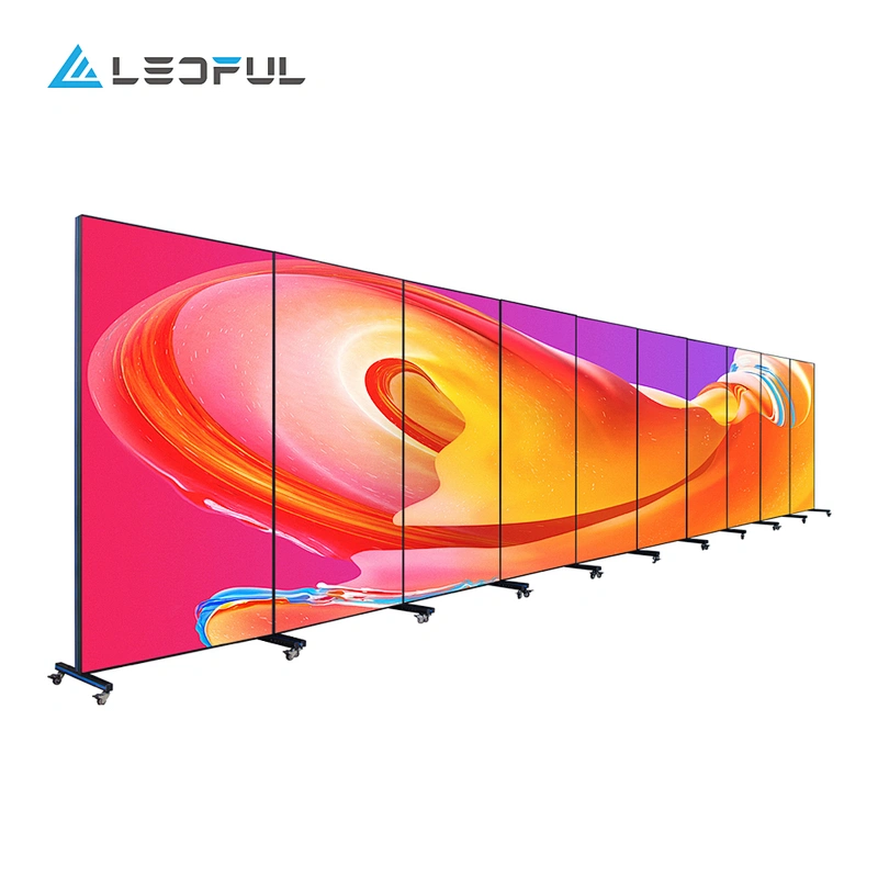 High brightness LED movie poster sneaker display P2.5 indoor panel nice look advertising LED poster