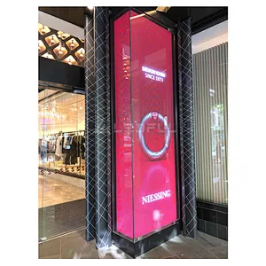 Curved Customized P4 LED Indoor outdoor street pole led display video wall for lobby/advertisement/trade shows