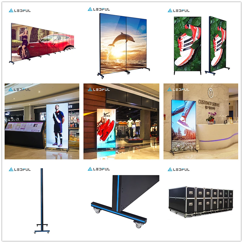 SMD full color RGB LED poster display P2 indoor panel for church information