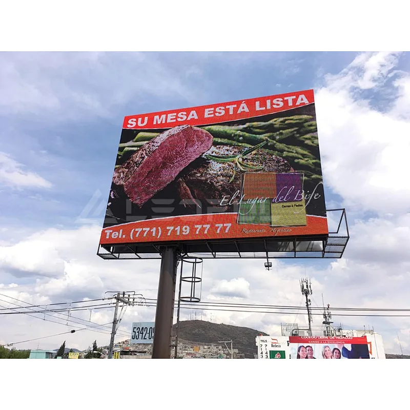 Double side wireless nationstar full color outdoor P6 P10 round led large screen display