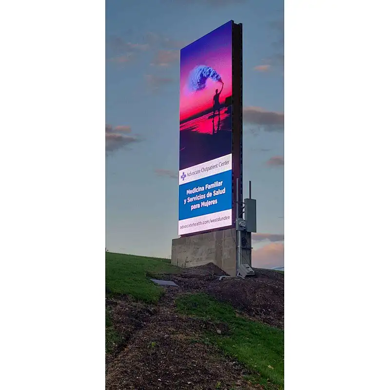 Shenzhen super thin P6-10 easy installation outdoor front service LED  tv screen