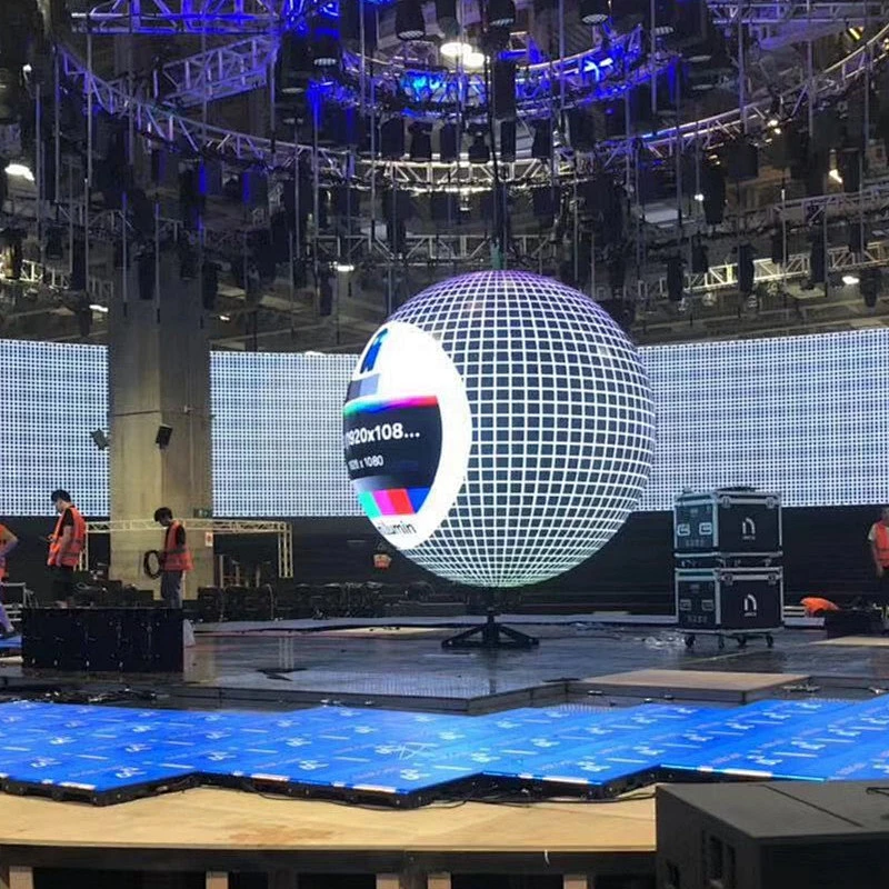 Plug and play creative shape indoor P2.5 flexible LED display screen