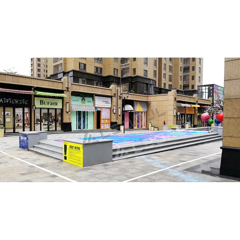 P4.8 LED dance floor screen outdoor for advertising