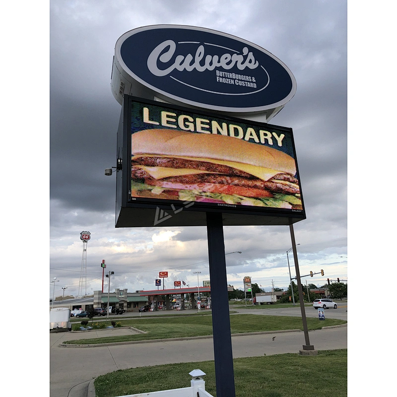 advertising bus stop led display screen