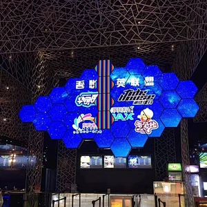 Plug and play creative shape indoor P2.5 flexible LED display screen
