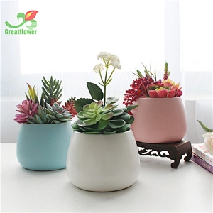 Home Garden Balcony Decorations pink artificial Artificial Succulents