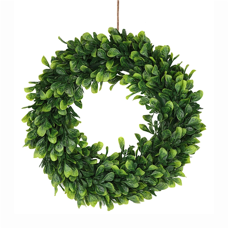 Wall Hanging Decoration Artificial Plants Wreath Lifelike Plastic Leaves
