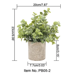 3pcs Set Green Artificial Lifelike Plants Bonsai With Pots Wedding Home Table Decoration Ornaments