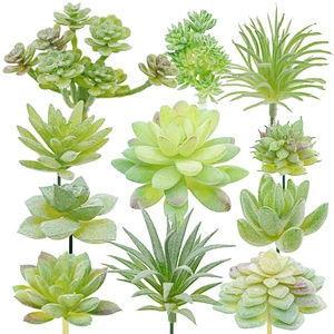 11 Pack Artificial Succulent Plants Unpotted Fake Lotus for Landscape Decorative
