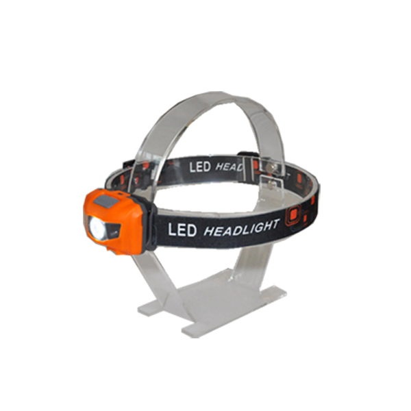 High Power Headlamp Outdoor Camping With Red LED Function 3AAA Battery Cell