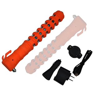 Patent Traffic Emergency Security Baton with Hammer Cutter