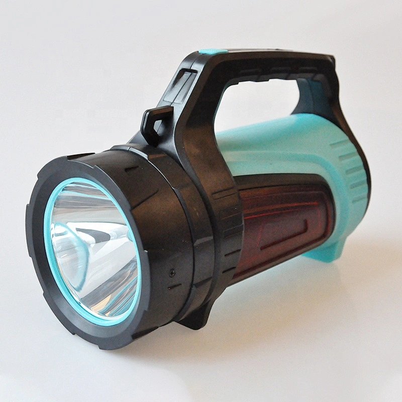 5W Super Bright Big Flashlight Outdoor Long Beam Spot Rechargeable Hand Lamp with Power Bank