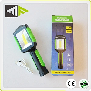 5W Flexible Magnetic Folding Cob Work Light Portable Work Shop Light Led Lamp AAA Battery