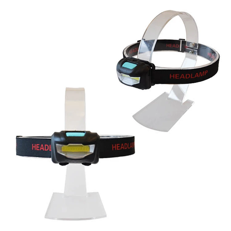 3W Light Weight Portable Size 3W Plastic Headlamp with 3 AAA Cells