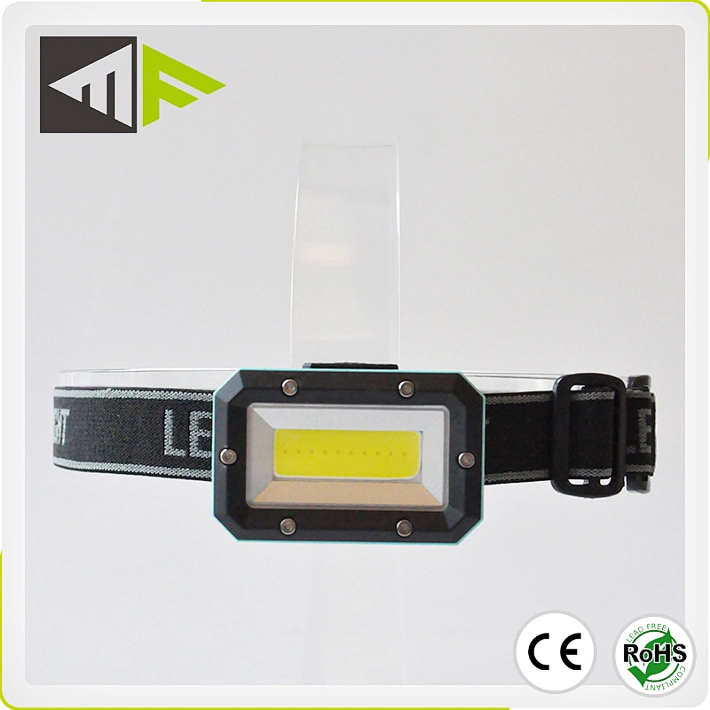 5W COB High Power Portable Multifunctional Head Light New Plastic Headlamp